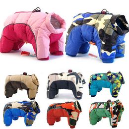 Winter Pet Dog Clothes Super Warm Jacket Thicker Cotton Coat Waterproof Small Dogs Pets Clothing For French Bulldog Puppy 211106