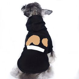 Cartoon Printed Pet Hooded Sweater Winter Warm Sweatshirts Dog Apparel Schnauzer Teddy Pug Puppy Clothing Supplies