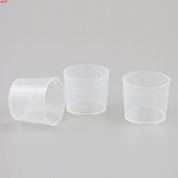 50 x 20ml Mini White Clear Indexing Container Tube Plastic Liquid Measuring Cups Test Cylinder Cosmetic Tools