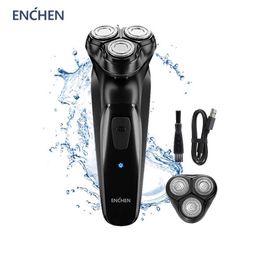 ENCHEN Blackstone Electric Face Shaver Razor With Extra Blade For Men 3D Floating Blade USB Rechargeable Shaving Beard Machine P0817