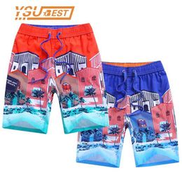 Summer Exercise Children Kid Beach Surf Swimwear Child Board 7-15yrs Boys Casual Shorts 210417