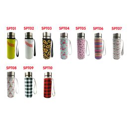 Neoprene Water Bottle Holder Insulated Sleeve Bag Case Pouch Cup Cover for 550ml 10 Colours W0141