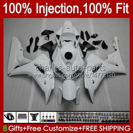 Injection mold Fairings For HONDA CBR 1000 RR CC 1000RR CBR1000RR 06 07 Body 59No.78 100%Fit CBR1000 RR 1000CC 2006 2007 CBR1000-RR 06-07 OEM Bodywork Kit Glossy white