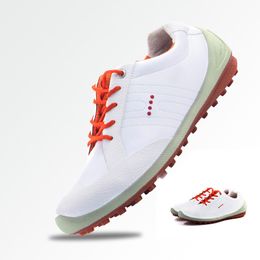 -Sapatos de golfe Taobo Homens Boutique Sapatos Tamanho 44 Couro Confortável Esporte Treinamento Sapatilhas Ao Ar Livre Grama Luminosa Peso Sneakes 0908