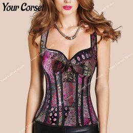 NXY sexy set Black Corset Top with Straps Floral Overbust Bustier Vintage Lace Lingerie Plus Size for Women Steampunk Satin 1130