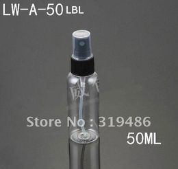 300pcs/lot 50ml Sprayer Long Sprinkling Water Bottle Black LW-A-50LBL