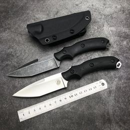 Bastinelli RAID straight knife fixed blade with Kydex sheath D2 steel High hardness G10 handle hunting outdoor camping Military Tactical Gear Defense Pocket knives