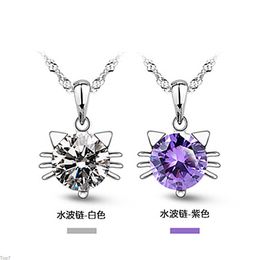 Crystal Womens Necklaces Pendant Female Silver Plated female short fashion collarbone chain lovely gold