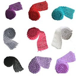2021 Tutu Supplies 2.75" wide Crochet Headband Trim Roll by Meters Tutu Skirt Waistband Stretch Trim Embellishment 5 Meters