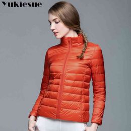 Brand Ladies Winter Warm Coat Women Light 90% White Duck Down Jacket Women's Parka Female Jackets woman outwear 210519