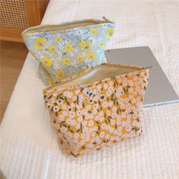 French Country style Women Cosmetic Bag Canvas Waterproof Zipper Make Up Bag Travel Washing Makeup Organiser Beauty Case