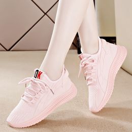 Super Light Breathable Running Shoes Mens Womens Sports Knit Black White Pink Grey Casual Couples Sneakers SIZE 35-41 WY01-F8801