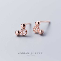 925 Sterling Silver Cute Small Mouse Stud Earring for Women Anti Allergy Ear Pin Fashion Fine Jewelry Kids Gift 210707