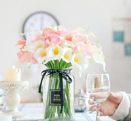 2021 Decorative flower Artificial Mini Calla Lily Bouquet For Wedding Decoration Artifical Flowers Calla lily bouquet for wedding