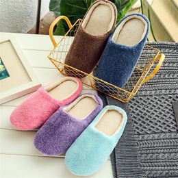 Autumn Winter Women Slippers Indoor Cotton-padded Slippers Home Shoes House Floor Shoes Woman Men Shoes Drop Shipping Y1120