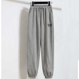 Gray Baggy Sports Pant Harajuku Joggers Wide Leg Sweat Trousers Plus Size High Waist Streetwear 210531