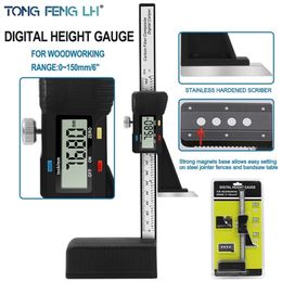 0-150mm digital height gauge electronic vernier Calliper ruler wood table marking 210922