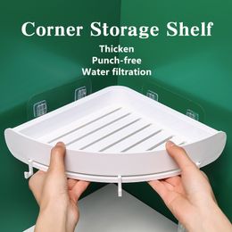 Plastic Bathroom Shelf Organiser Snap Up Corner Corner Shelf Shower Storage Wall Holder Kitchen Shampoo Holder