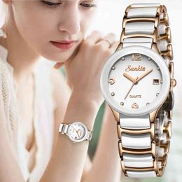 SUNKTA Rose Gold Watches Women Fashion Watch Luxury Brand Quartz Wristwatch Ladies Bracelet Women's Watches For Women Clock 210517