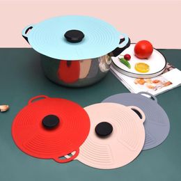 Kitchen Storage & Organisation Silicone Food Fresh Cover Bowl Pot Lid Stretch Suction Self Sealing Anti-Sputtering Tool Cooking Tableware Ni