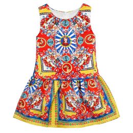 Vestido Festa Infantil Casual Girls Summer Dresses Disfraces Ninas Princess Girl Dresses European Style Girl Clothes Q0716