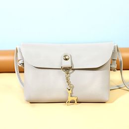 HBP 2022 Moda Kadınlar Çapraz Vücut PU Çanta Çift Katmanlı Fawn Cep Telefonu Tek Omuz Messengersimple Çok Yönlü Kadın Küçük Kare Çanta Crossbody 002