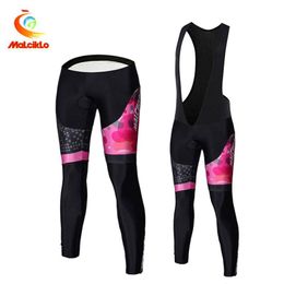 Racing Pants MALCIKLO Women Anti- Cycling Mountain Bike Trousers Anti-sweat 3D Anti Slip Padded Gel Bicycle