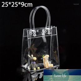 Present Packaging Bags Simple Clear Home Kitchen Transparent Gift Button1