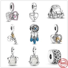 my beads Australia - Other 925 Sterling Silver Blue Dreamcatcher My Pet Dog Cat Charm Beads Fit Original Charms Bracelet Bead Jewelry Making