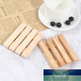 Natural Wood Wooden Soap Dish Storage Tray Holder Bath Shower Plate Support Tray Shower Plate Wash Soap Bath 9*7*1.5cm