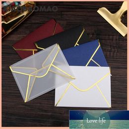 Packing Bags 10pcs 10cm Transparent Paper Envelope Stamping Print Thicken For Invitation Anniversary Scrapbooking1 Factory price expert design Quality Latest