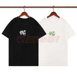 Fashion Mens T Shirts Designer Jelly Letter Printing T Shirt Short Sleeve High Street Womens Tees Asian Size S-2XL