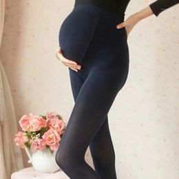 -Calcetines calcetines embarazada pantimedias mujeres invierno espesas medias señoras maternidad leggings Pantalones de embarazo calados patas