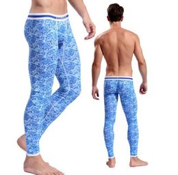 Men Thermal Underwear Long Pant Thermo Clothing Warm Trousers Mens Cotton Pajama Bottoms Bodysuit Keep Zentai Leggings 4 Color