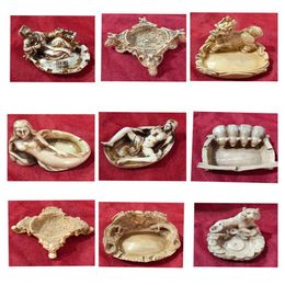 Antique Antique Crafts Resin Craft Imitation More than Ox Bone Models Ashtray Decoration Wholesale