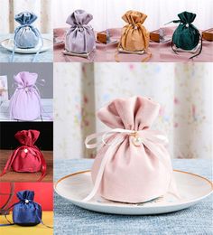 Party Supplies 12*9cm Multifunction Jewelry Gift Bag Drawstring Sweet Candy Pouch Drawstring Bags Baby de151