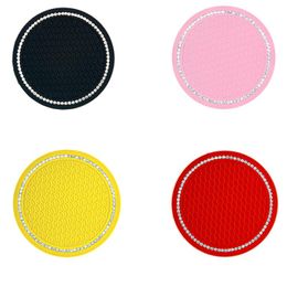 Interior Decorations Car Universal 4pcs/set Diamond-Studded Anti-Dirty High Elastic General Pvc Decorative Accessories