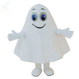 Stage Performance Ghost Mascot Costume Halloween Christmas Cartoon Character Outfits Suit Advertising Leaflets Clothings Carnival Unisex Adults Outfit