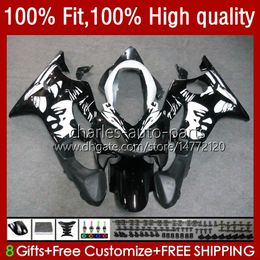 Injection Mould Fairings For HONDA CBR 600 F4i FS CC F4 i 600F4i CBR600 F4i 04 05 06 07 55No.66 CBR600F4i 600CC 2004 2005 2006 2007 CBR600FS 04-07 OEM Body Kit Woman Black