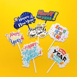 Other Festive & Party Supplies 2022 Happy Year Acrylic Cake Topper Coloured Printed For Celebrations Xmas Christmas Decorations