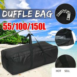 55/100/150L Gym Bag Outdoor Men's Black Large Capacity Duffle Travel Gym Weekend Overnight Bag Waterproof Sport Fitness Bags