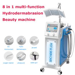 8 in 1 hydradermabrasion microdermabrasion pdt oxygen jet super suction skin peeling diamond dermabrasion machine skin care