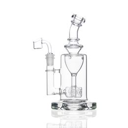 9.8 inch CCG Torus Incycler glass hookah oil drilling rig water pipe with Seed of Life Perc 14.5mm connector