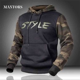 Men Hoodies Camouflage Casual Men's Sportswear Military Sweatshirts Spring Male Loose Camo Hooded Pullover Fleece Clothing 210720