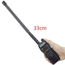 Walkie Talkie 2pcs108CM SMA-Female Dual Band 144/430Mhz Foldable CS Tactical Antenna For Baofeng UV-82 5R BF-888S Plus Ham Radio