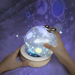 Night Lights Rotating Light Projector Universe Starry Sky Star Master Ocean World Children Kids Baby Sleep Romantic Projection