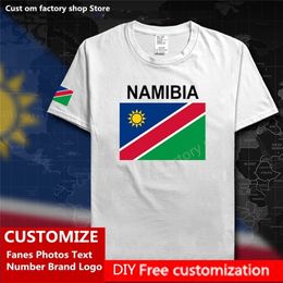 NAMIBIA T shirt Custom Jersey Fans DIY Name Number Brand High Street Fashion Hip Hop Loose Casual T shirt NAM Namibian 220620