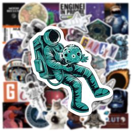 50PCS skateboard Stickers astronaut space Graffiti DIY For Baby Scrapbooking Pencil Case Diary Phone Laptop Planner Decoration Book Album Kids Toys Decals