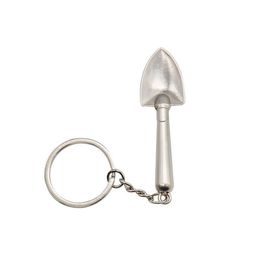 Shovel Shaped Dabber Dab Wax Tool Smoking Accessories Keychain Metal Dry Herb Spoon Hookahs Bongs Oil Rigs Sniffer Snorter Snuff