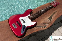 Vintage 1983 Fernandes The Revival Critic Bass RJB-75-60 Candy Apple Red guitar